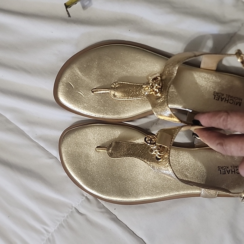 Michael Kors sandals gold